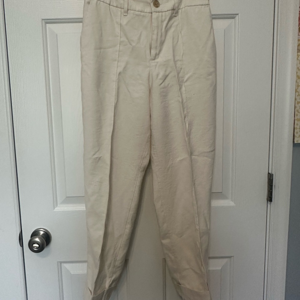 Linen blend women trousers from Target